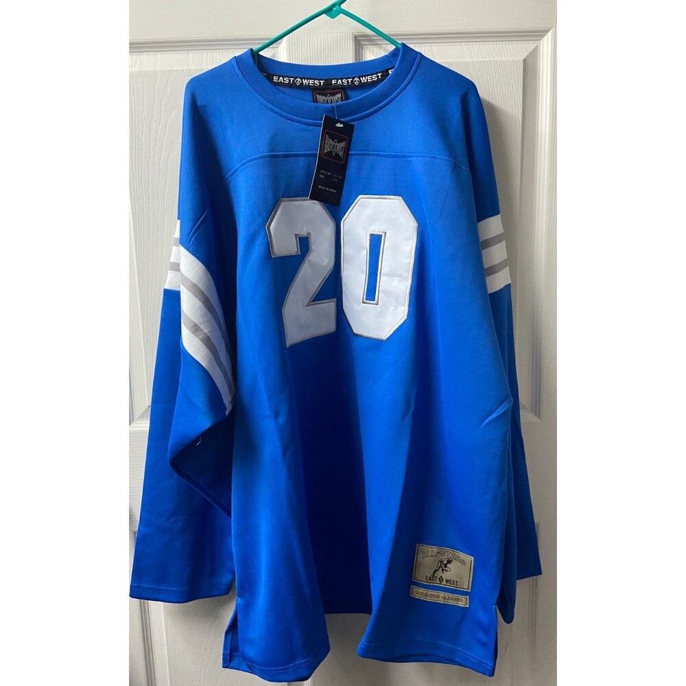 NWT Everlast Hockey Jersey 20 Blue White Mens 2XL All Stars East West Athletic